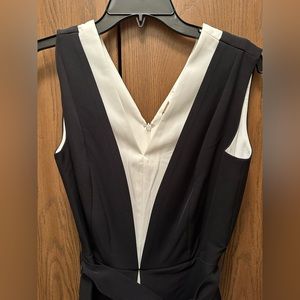 Tahari Black and White Jumpsuit